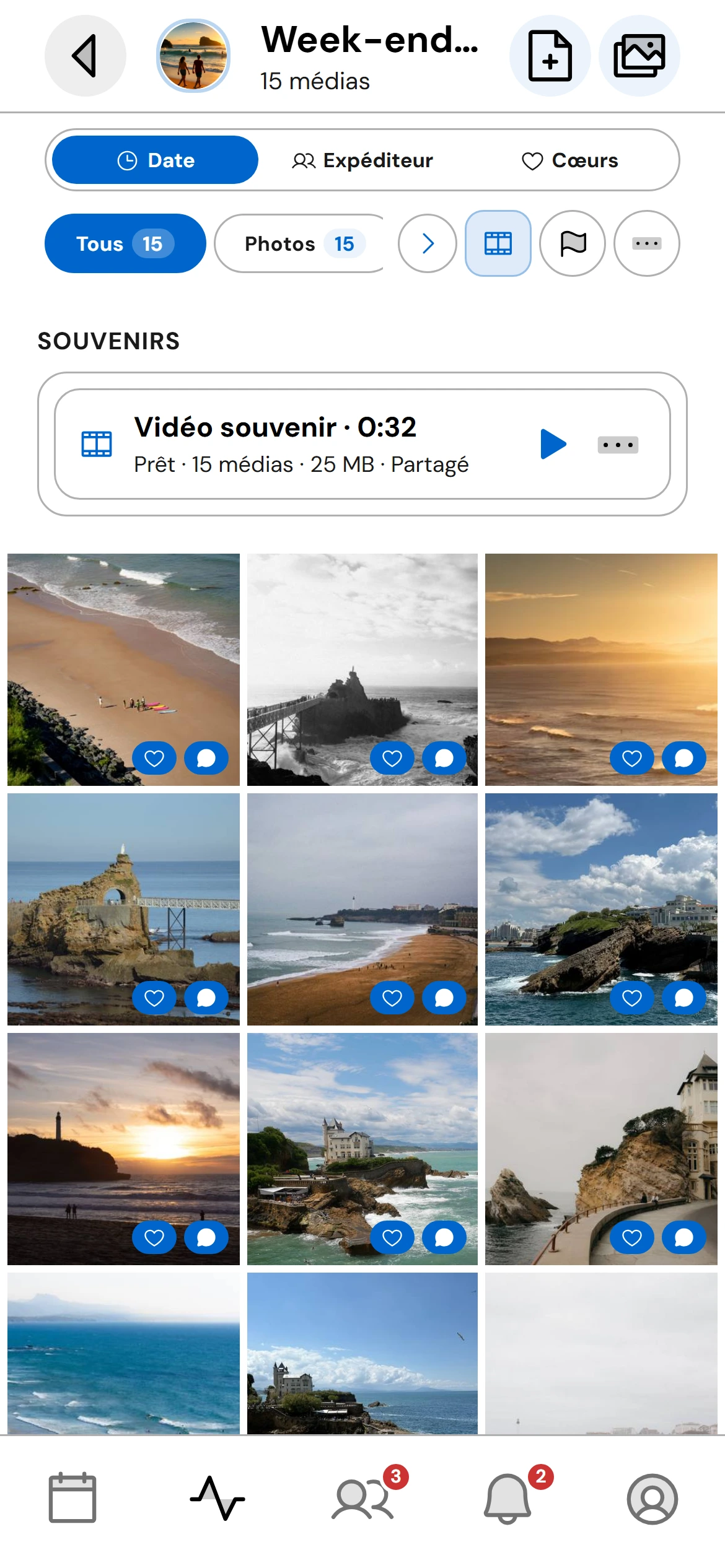 Téléchargez vos médias