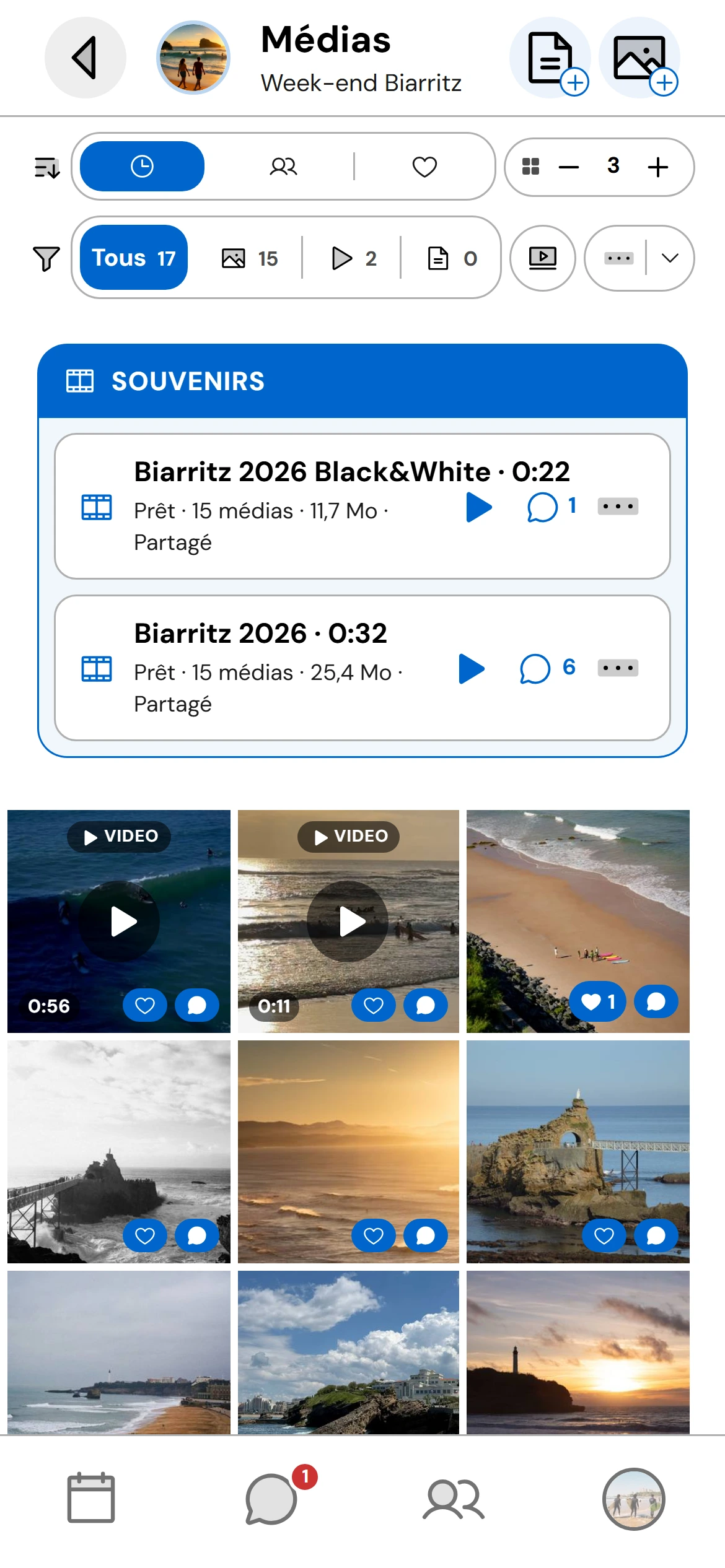 Téléchargez vos médias